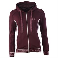 Sweatjacke Alia Kids Montar Dunkelrot