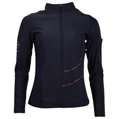 Sweatjacke Elsa Roségold Montar Dunkelblau