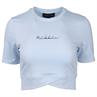 T-Shirt Crop Top N BRANDS x Epplejeck Hellblau