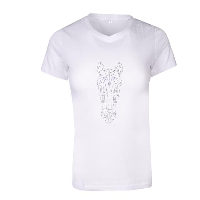 T-Shirt EJGlitter Horse Epplejeck Weiß-Silber