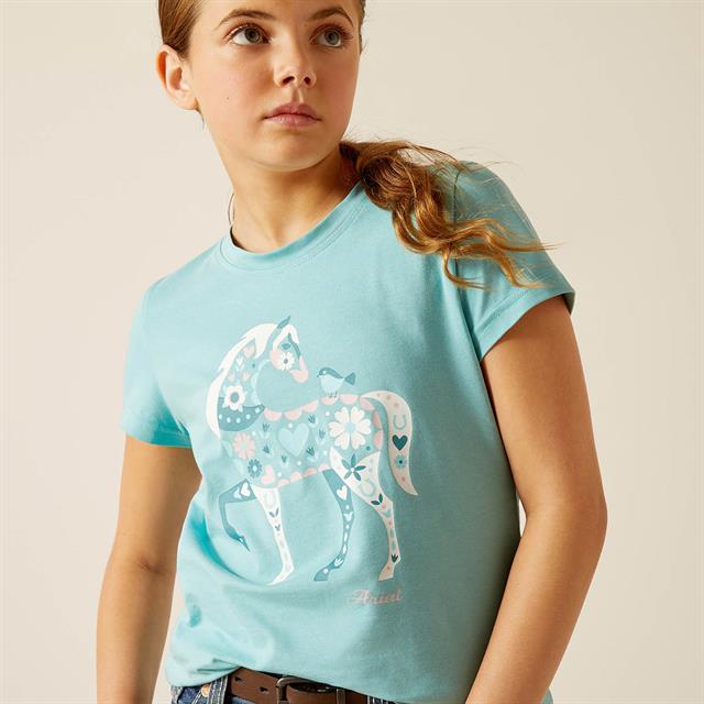 T-Shirt Little Friend Tee Kids Ariat Blau