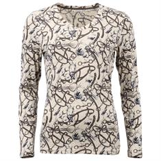T-Shirt Melange Print Ariat Gebrochenes Weiß