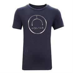 T-Shirt MOSille Gun Metal Kinder Montar Mittelblau