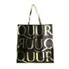 Tragetasche All-Over Quur Schwarz-Gold