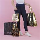 Tragetasche All-Over Quur Schwarz-Gold