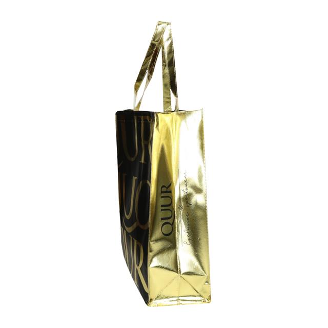 Tragetasche All-Over Quur Schwarz-Gold