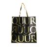 Tragetasche All-Over Quur Schwarz-Gold