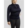 Trainings-T-Shirt Briella Roségold Crystals Montar Dunkelblau