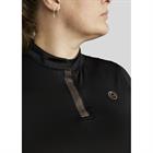 Trainings-T-Shirt Briella Roségold Crystals Montar Schwarz