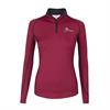 Trainings-T-Shirt Climate Layer LeMieux Dunkelrot