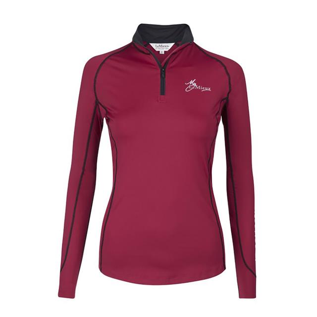 Trainings-T-Shirt Climate Layer LeMieux Dunkelrot