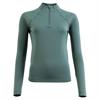 Trainings-T-Shirt CLX Zip-Up BR Grün