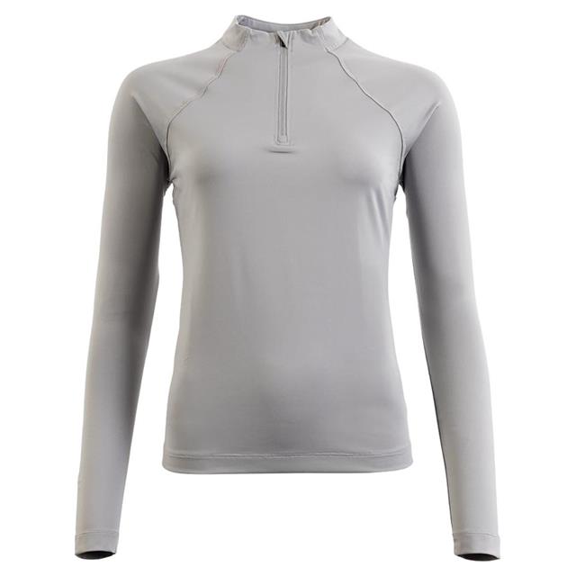 Trainings-T-Shirt CLX Zip-Up BR Hellgrau