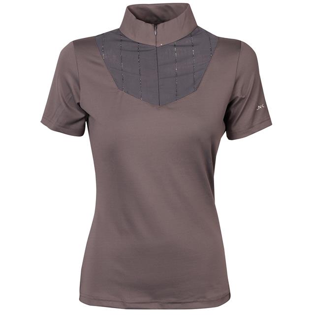 Trainings-T-Shirt Denici Cavalli Shadow Kurzarm Harry's Horse Braun-Grau