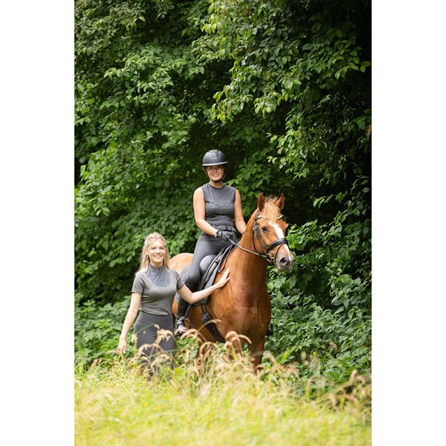 Trainings-T-Shirt Denici Cavalli Shadow Kurzarm Harry's Horse Braun-Grau