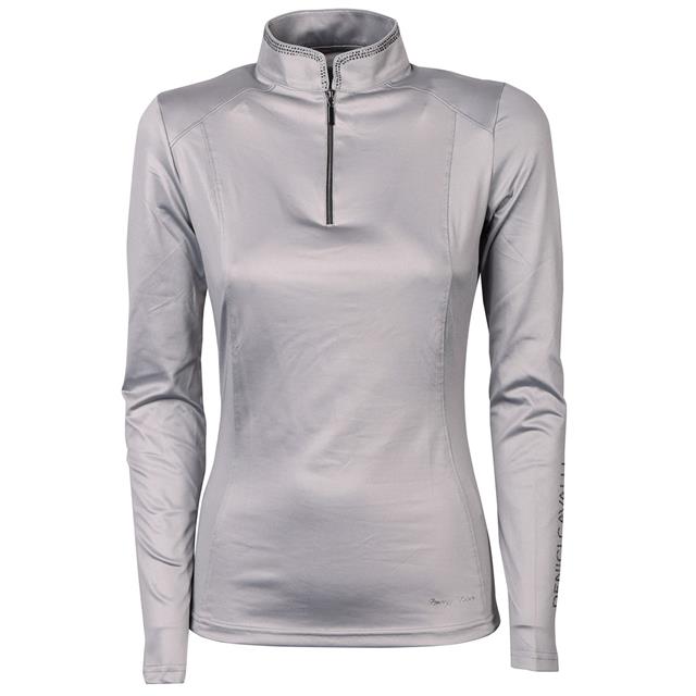 Trainings-T-Shirt Denici Cavalli Shadow Langarm Harry's Horse Silber