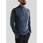 Trainings-T-Shirt Langarm Herren Montar Blau