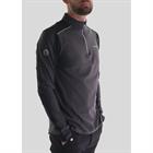 Trainings-T-Shirt Langarm Herren Montar Dunkelgrau