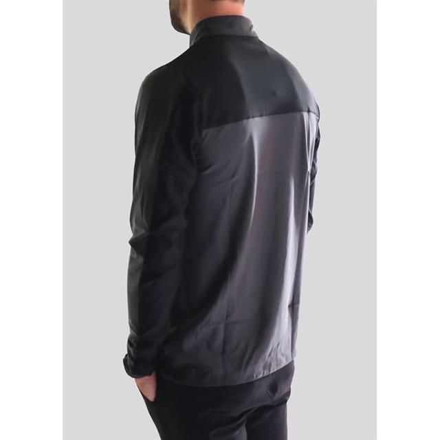 Trainings-T-Shirt Langarm Herren Montar Dunkelgrau