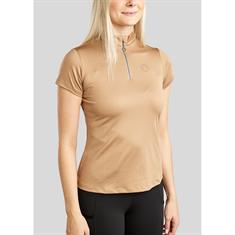 Trainings-T-Shirt MOElaine Lasercut Montar Hellbraun