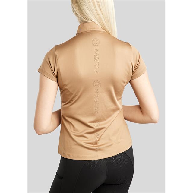 Trainings-T-Shirt MOElaine Lasercut Montar Hellbraun