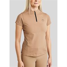 Trainings-T-Shirt MOStar Logo Foil Stripe Montar Hellbraun