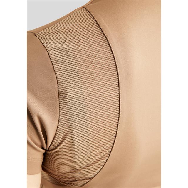 Trainings-T-Shirt MOStar Logo Foil Stripe Montar Hellbraun