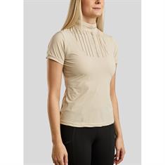 Trainings-T-Shirt MOZitta Refined Gun Metal Montar Beige