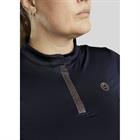 Trainingsshirt Briella Roségold Crystals Montar Dunkelblau