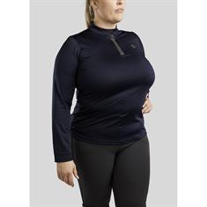 Trainingsshirt Briella Roségold Crystals Montar Dunkelblau