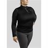Trainingsshirt Briella Roségold Crystals Montar Schwarz