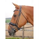 Trense Dressage Lack rundgenäht Dy'on Schwarz-Schwarz