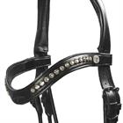 Trense Dressage Rundgenäht Medium Matt Dy'on Schwarz