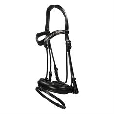 Trense Dressage Rundgenäht Medium Matt Dy'on Schwarz