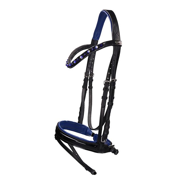 Trense Flamingo Horka Schwarz-Blau