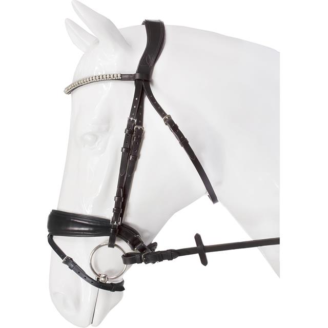 Trense Gipsy Horka Schwarz-Silber