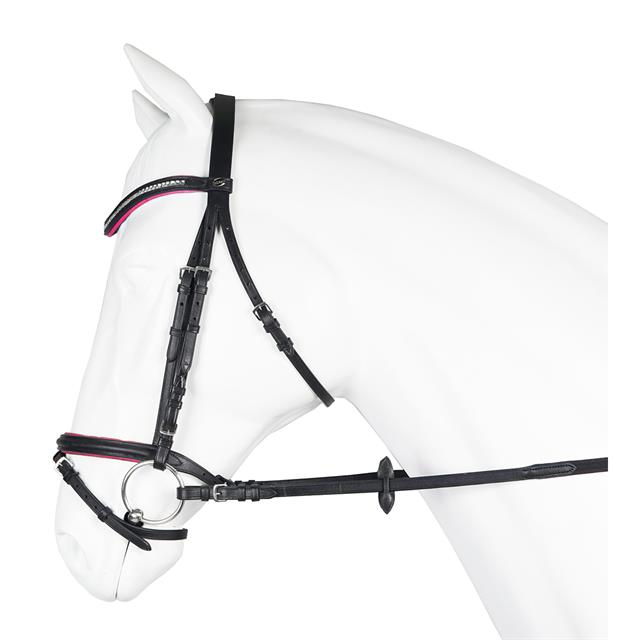 Trense Jolly Horka Schwarz-Pink