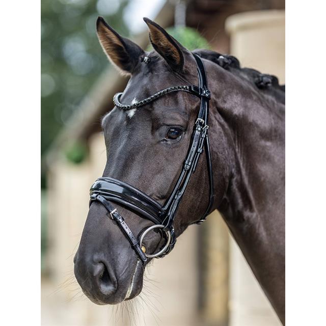 Trense Kudos Dressur Lack LeMieux Schwarz-Schwarz