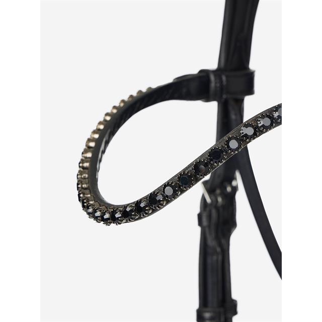 Trense Kudos Dressur Lack LeMieux Schwarz-Schwarz