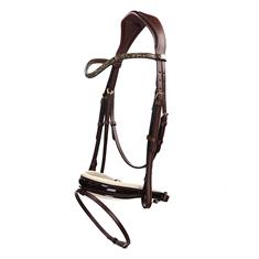 Trense Lupine QHP Dunkelbraun-Beige