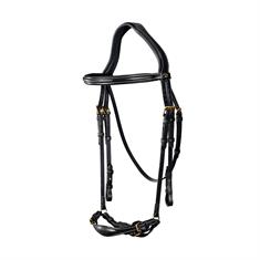 Trense mit verstellbarem Reithalfter D Collection Dy'on Schwarz