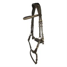 Trense Quasar Horsegear Braun-Gold