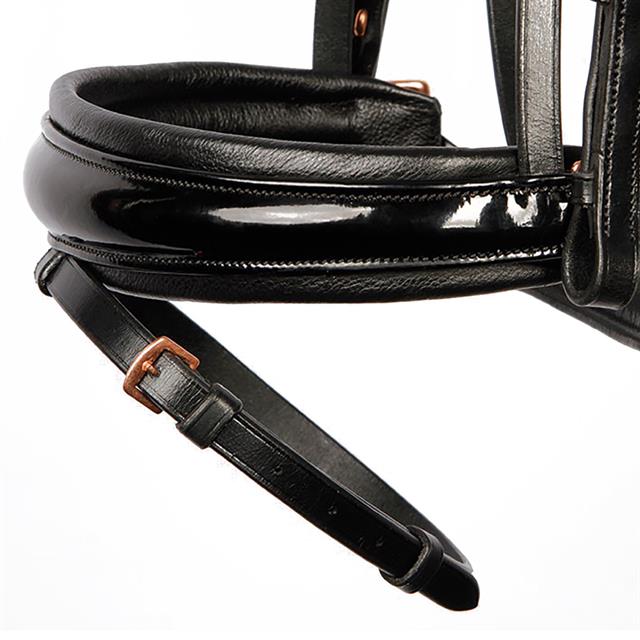 Trense Roségold Lacque II Harry's Horse Schwarz