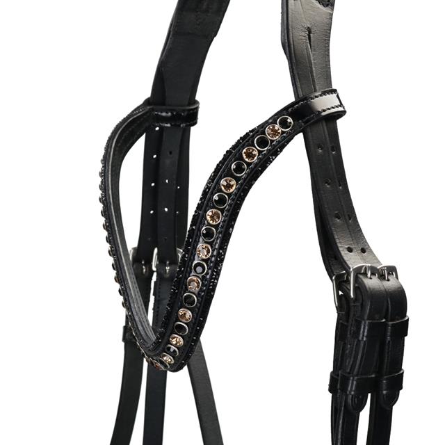 Trense Showtime Las Vegas Glitter HB Schwarz-Schwarz