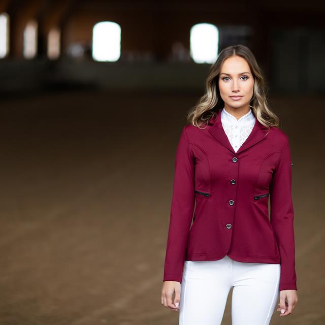 Turnierjackett Select Bordeaux Equestrian Stockholm Dunkelrot