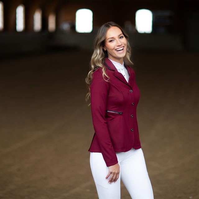 Turnierjackett Select Bordeaux Equestrian Stockholm Dunkelrot