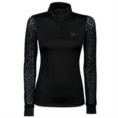 Turniershirt Crystal Lace Harry's Horse Schwarz
