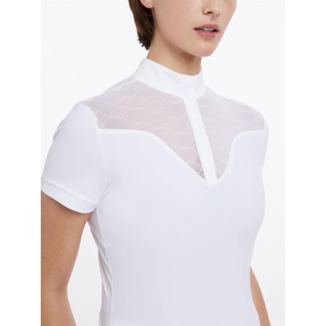 Turniershirt Emily Langarm LeMieux Weiß