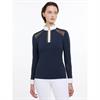 Turniershirt Langarm Camille LeMieux Dunkelblau
