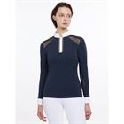 Turniershirt Langarm Camille LeMieux Dunkelblau